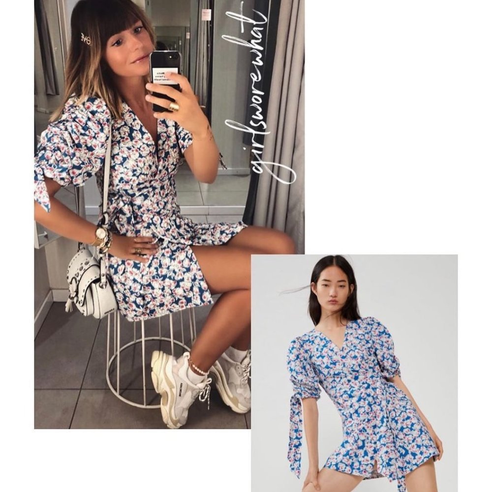 HOST Pick🎉 ZARA NWT Short Printed POPLIN Dress BLOGGER'S FAV. - Picture 9 of 10